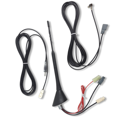 CA-AN-FM/DABVL8,0-Set +Alu100 ~ Dachantenne Set mit 13m Verlängerung und Abstrahlplatte für Alu-Dächer